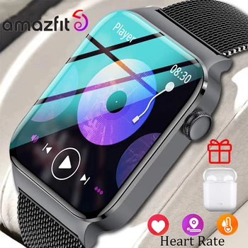2023 Yeni Amazfit Smartwatch Erkekler İçin Kan Basıncı Kalp Hızı Spor Modları Saatler Huawei Xiaomi İçin Apple Akıllı izle kadınlar İçin