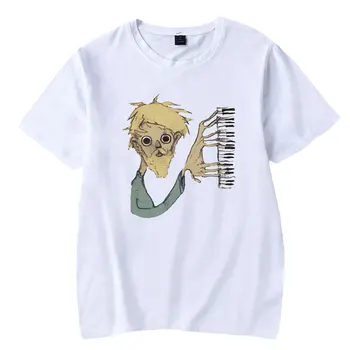 WAWNI Jack Stauber Tee Gömlek Streetwear grafik t shirt Baskılı Rahat Yuvarlak Boyun Kısa Kollu Rahat Gömlek Erkek / Kadın
