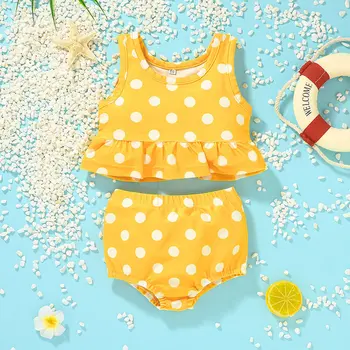 Yüzme Kostümü Yüzme ve Plaj Günleri için Mükemmel Kızlar için Sevimli Moda Mayo Popüler Çocuk Mayoları Renkli
