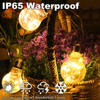 Güneş dize ışıkları açık su geçirmez 8 modu ayarlanabilir bahçe ışıkları güneş dize ışıkları 5 M / 8 M / 11 M LED parti dekorasyon ışıkları