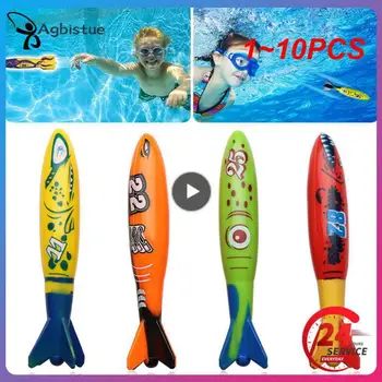 1~10 ADET Çocuk Yüzme Havuzu Dalış Balık Yüzük Komik Oyun su Oyuncakları Sualtı Eğitim Eğlenceli Banyo Oyuncakları Çocuklar Hediye Rastgele