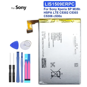 LIS1509ERPC Yedek Pil Sony Xperia SP Için M35h HSPA LTE C5302 C5303 C5306 C530x Bateria 2300 mAh + Takip Numarası