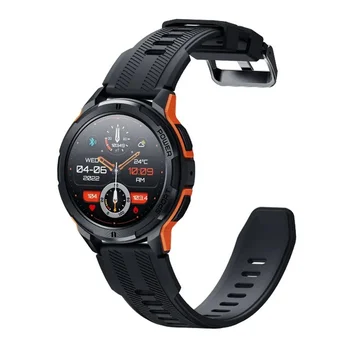 C25 akıllı saat 1.43 İnç Amoled Her Zaman Ekranda 410mAh Pil 1ATM Su Geçirmez Bluetooth Çağrı Erkekler Smartwatch