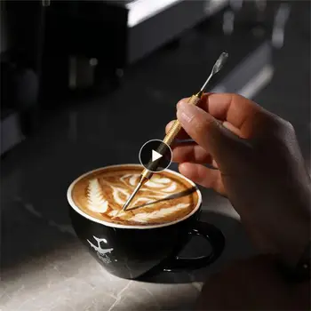 Dayanıklı Ve Sağlam Kahve Oyma Sopa Doğal Ve Zararsız Fantezi Kahve Seti Yüksek Kaliteli Çelik Zarif İşçilik kaymaz