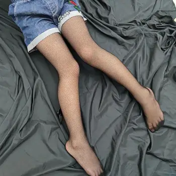 Içi boş çorap Kızlar Uzun Vücut Çorapları Yüksek Bel Çorap balık ağı külotlu çorap Çocuk Örgü Çorap Tek satır ilmek