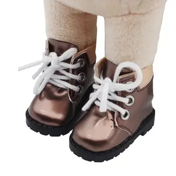 1 Çift Yaratıcı Mini Çizmeler Aksesuarları Bebek Ayakkabı Ayakkabı Bağı Tarzı Pretend Oyuncak Dolması Pamuk Bebek Sevimli Mini Ayakkabı Çizme