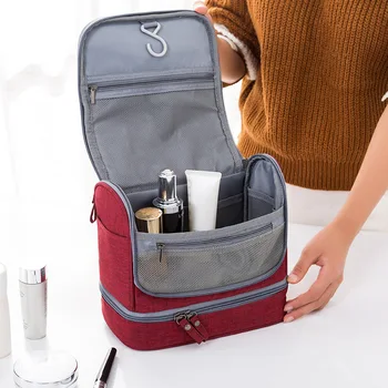Tasarımcı Asılı makyaj çantası Seyahat Kozmetik Çantası Su Geçirmez Oxford Organizatör Seyahat Aksesuarları Tuvalet Kiti Erkekler Kadınlar için