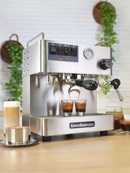 CRM3012 profesyonel kahve makinesi ticari ev yarı otomatik pompalama buhar tek kafa İtalyan konsantre