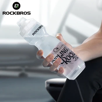 ROCKBROS resmi bisiklet su şişesi büyük kapasiteli taşınabilir Ultra hafif su ısıtıcısı toz geçirmez bisiklet şişe aksesuarları