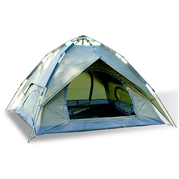 Pop Up Kamp Çadırı Su Geçirmez Çift Katmanlı 3-4 Kamp Çadırları Özel Gazebo