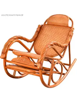 Gerçek Hasır Sandalye sallanan sandalye sırtlı sandalye Yetişkin Hasır Balkon Aile Eğlence sallanan sandalye Yaşlı Adam Kanepe Şezlong Ücretsiz Ve
