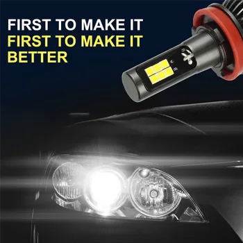 Araba Temizleme Kiti Dış Pro Araba Detaylandırma Kiti Beyaz / Sarı led ışık / H11 Csp Ampul Çift Renk Kiti Sis Lambası Araba 1 çift