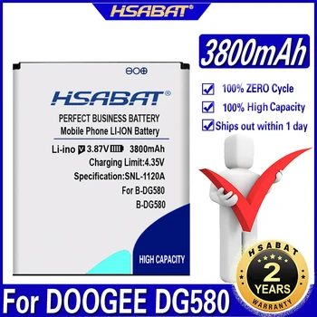 HSABAT 3800 mAh B-DG580 Pil DOOGEE DG580 Piller