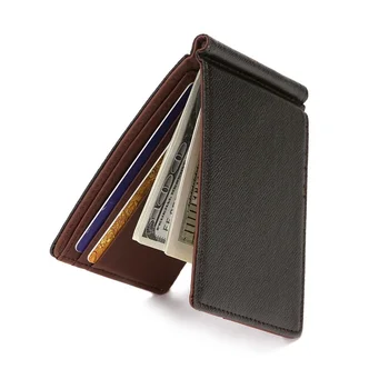 Marka Erkek Cüzdan Kısa Deri Cüzdan Çantalar PU Deri Para Klipleri Katı İnce cüzdan Erkekler İçin Çantalar