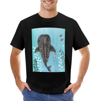 Balina köpekbalığı! T-Shirt siyah t shirt komik t shirt artı boyutu t shirt erkekler egzersiz gömlek