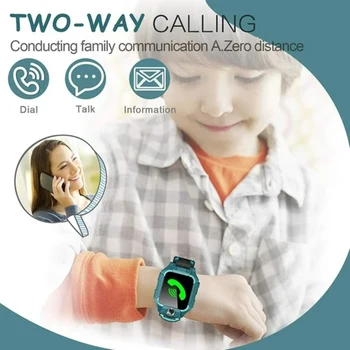 Çocuklar 4G akıllı saat 400mAh SOS GPS Konumu Çocuklar İçin SmartWatch Kamera IP67 Su Geçirmez eğitici oyuncak 2 Yönlü İletişim