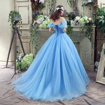 Kapalı Omuz Prenses Quinceanera Elbiseler balo elbisesi Kabarık Kapalı omuz 15 16 Tatlı Elbiseler Kelebek Doğum Günü Törenlerinde