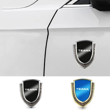 3D Metal Araba Yan Çamurluk Sticker Kalkan Amblem Rozeti Logosu Su Geçirmez Koruma Çıkartması Nissan Teana için J31 J32 J33 J34 1 2 3