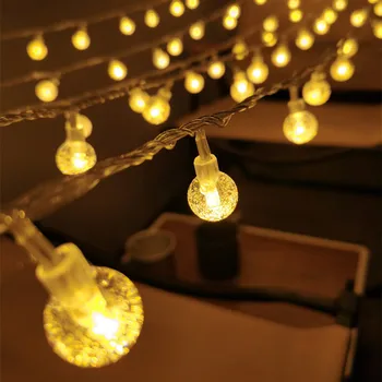 2023 LED Kabarcık Topu Dize İşıklar Parti kapalı Atmosfer Noel Dekorasyon Odası Pil ışıkları açık Su Geçirmez Açık