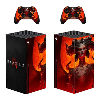 Diablo IV 4 Cilt Sticker Kapak Xbox Serisi X Konsolu ve Kontrolörleri Serisi X Cilt Sticker Çıkartması Vinil