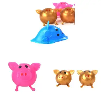 Düz renk domuz Anti stres su topu dekompresyon oyuncak esnek yumuşak sevimli hediye
