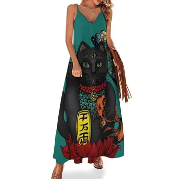 Bay Kitty Şanslı Kedi Kolsuz Elbise zarif kadın elbiseleri gelinlik bayan 2023