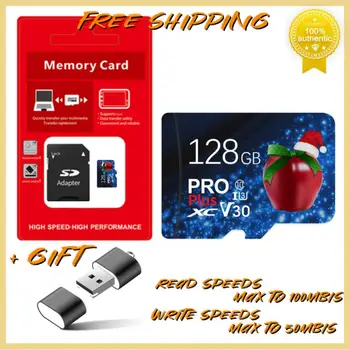 100 % Orijinal Hafıza Kartı 128 GB Sınıf 10 Mikro Mini SD Kart Yüksek Hızlı U3 A1 V30 SD Kart Nintendo anahtarı İçin Ücretsiz Kargo