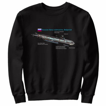 Rus Deniz K-329 Belgorod Denizaltı Tişörtü Yeni %100 % Pamuk Rahat Rahat Rusya Askeri Erkek Giyim