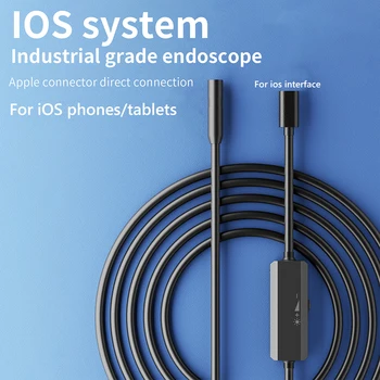 Endüstriyel Endoskop Doğrudan Bağlantı Telefon Klima Muayene Kamera 8LED IP68 Su Geçirmez iPhone 14 13 12 / iPad İOS