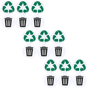 Kendinden Yapışkanlı Geri Dönüşüm Etiketleri Etiketleri çöp tenekesi Geri Dönüşüm Çöp Çıkartması Dış Mekan Çöp Kutusu Sınıflandırması Geri Dönüştürülebilir