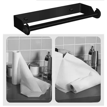 Punch-Ücretsiz mutfak kağıdı rulo Tutucu Duvara Monte Havlu Askısı paslanmaz çelik rulo kağıt havlu tutucu ve ABS Doku Kutusu Banyo için