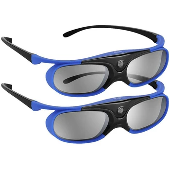 2 Adet Aktif Obtüratör Gözlük DLP-Lınk 3D Gözlük USB Şarj Edilebilir DLP LINK Projektörler ile Uyumlu BenQ W1070 W700 Projesi