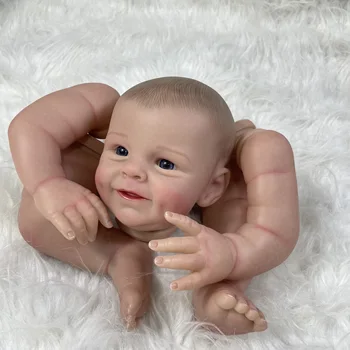 22 İnç Yeniden Doğmuş Bebek Kiti Shaya Boyasız Bitmemiş Bebek Parçaları Gerçekçi Yenidoğan DIY Oyuncak Hediye Kızlar İçin