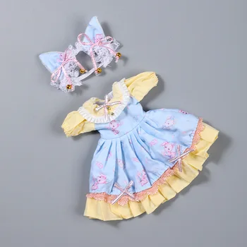 1/6 Bjd Elbise Aksesuarları Prenses oyuncak bebek giysileri ve Şapka Lolita Tarzı 30cm Bebek Etek Giyinmek Oyuncak doğum günü hediyesi çocuklar için
