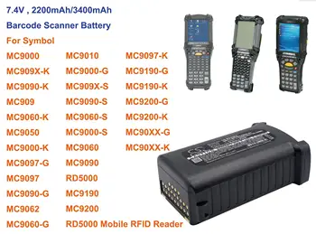 OrangeYu 3400 mAh Barkod Tarayıcı Pil için Sembol MC9000, MC9010, MC9050, MC9060, MC9062, MC9090, MC9097, MC909X, MC9000-K, RD5000