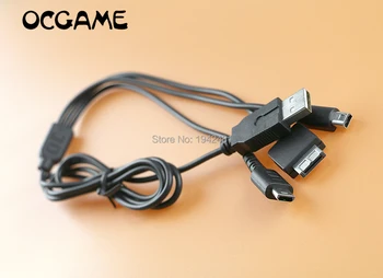 1 ADET 3 in 1 USB şarj aleti şarj kablosu Kabloları Nintendo NDSL / NDS NDSI XL 3DS / psv1000
