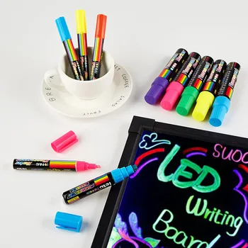 Letu Çok Renkli Floresan Kalem Büyük Kapasiteli Graffiti İnme Anahtar işaretleme kalemi Reklam Cam Silinebilir Sıvı Tebeşir