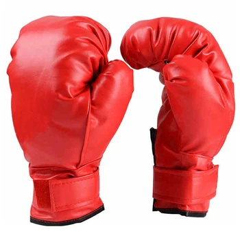 Yetişkin Müsabakaların boks eldiveni Kalınlaşma Handback kick boks eldiveni PU Deri Giyilebilir Tek Parça için Kalıplı Boks Ücretsiz Müsabakaların