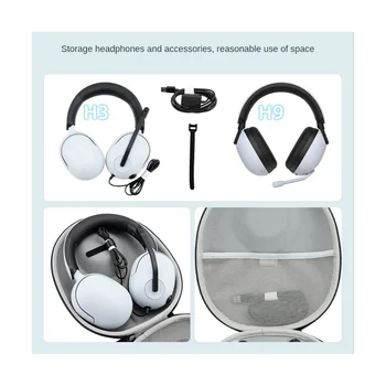 Kulaklık Tutucu Şok Emme Anti-Damla Sert EVA BTravel Taşıma Çantası INZONE H3 H7 H9 Bluetooth Kulaklık
