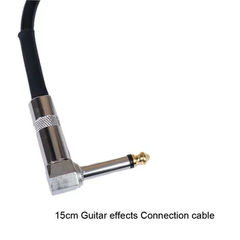 Marka Yeni Gitar Efektleri Kablo Bağlantısı Gitar Muti Renk PVC Korumalı 6.35 Mm Fiş Kablo Bağlantı Konnektörü