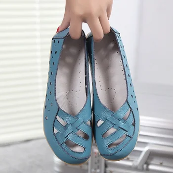 2023 Casual Kadın Flats Ayakkabı bağcıksız ayakkabı Kadınlar İçin kadın Moccasins Düz Hakiki Deri Kadın Ayakkabı Kadın Zapatos Mujer