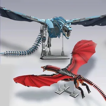 2 Yeşın Yaratıcı Oyuncaklar Drogon ve Viserion Ejderha Modeli Kitleri Yapı Taşları Tuğla Koleksiyon Oyuncaklar Çocuklar Hediyeler Anime Figürleri