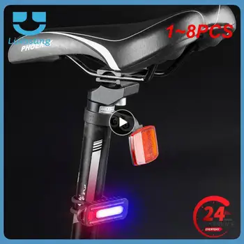 1 ~ 8 ADET polis lambası Omuz Klipsi Emniyet Uyarı ışığı USB şarj edilebilir bisiklet Kuyruk Lambası Su Geçirmez Kask Lambaları Bisiklet