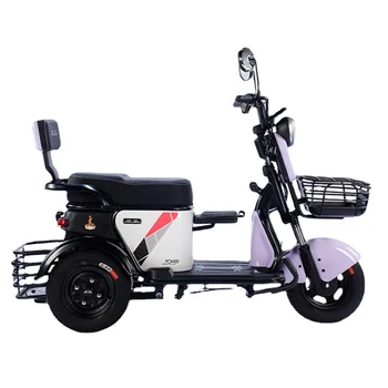 Wyj Ev Küçük Scooter Pick-up Çocuk Orta Yaşlı akülü araba Elektrikli Üç Tekerlekli Bisiklet