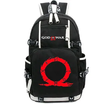 Oyun God of War Sırt Çantası Öğrenci Okul Seyahat çantası Yeni Laptop Çantaları Erkek Kız Unisex Oxford Mavi Sırt Çantaları