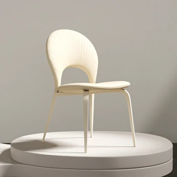 Tasarımcı Mutfak yemek sandalyeleri İskandinav Ofis Beyaz Lüks yemek sandalyeleri Modern Deri Sillas Comedor Balkon Mobilyaları WSW15XP