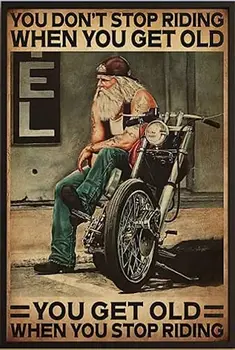 Vintage Amerikan Motosiklet Posteri Teneke Logo Ev Aile Sevgilisi Hediye İlginç Metal Logo Roman Duvar Dekorasyon Yatak Odası için