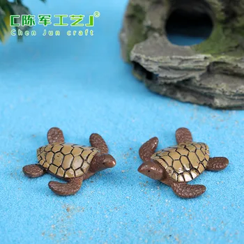 ZOCDOU 1 Adet Deniz Kaplumbağası Kaplumbağa Kaplumbağa Küçük Heykeli Ev Dekorasyon Aksesuarları Minyatür Çocuk Dekor El Sanatları Figürler DIY