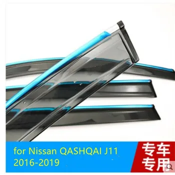 Pencere Visor Havalandırma Gölge Yağmur Güneş Guard Saptırıcı Tenteler Barınakları Kapakları Nissan QASHQAİ için J11 2016-2019 Araba-Styling