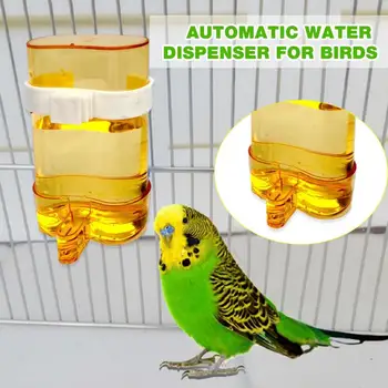Şeffaf Otomatik Kuş Besleyici su kasesi Sızdırmaz evcil hayvan kafesi Aksesuarları İçin Klip İle Papağanlar İspinoz Cockatiels Parakeets